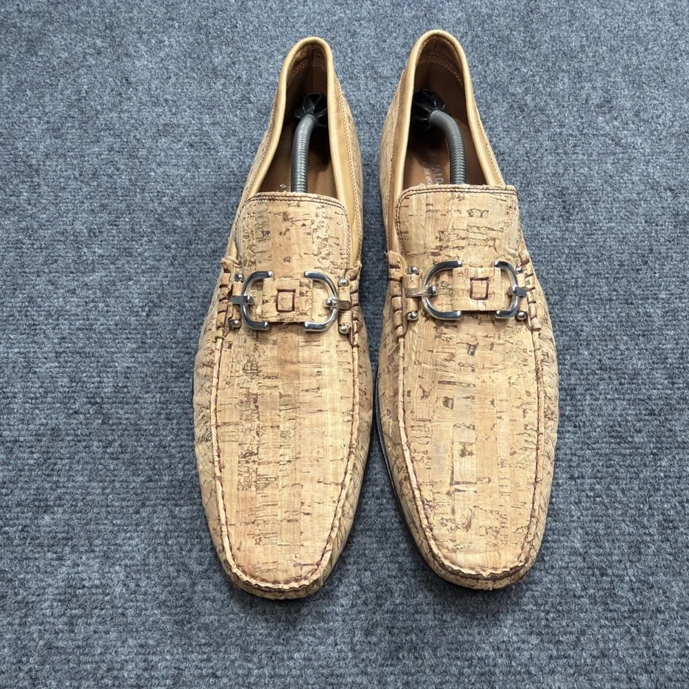 Donald Pliner Dacio Horsebit Loafers Dress Shoes Mens Size 13 M Cork Made Italy